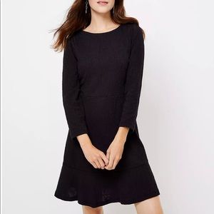 LOFT ✨NWTs✨ Lace Jacquard Puff Sleeve Dress